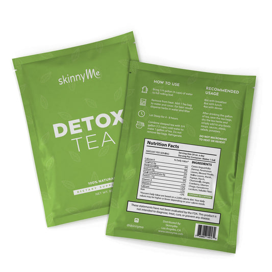 SkinnyMe Natural Detox Tea - Body Cleanse, Colon Cleanser and Detox